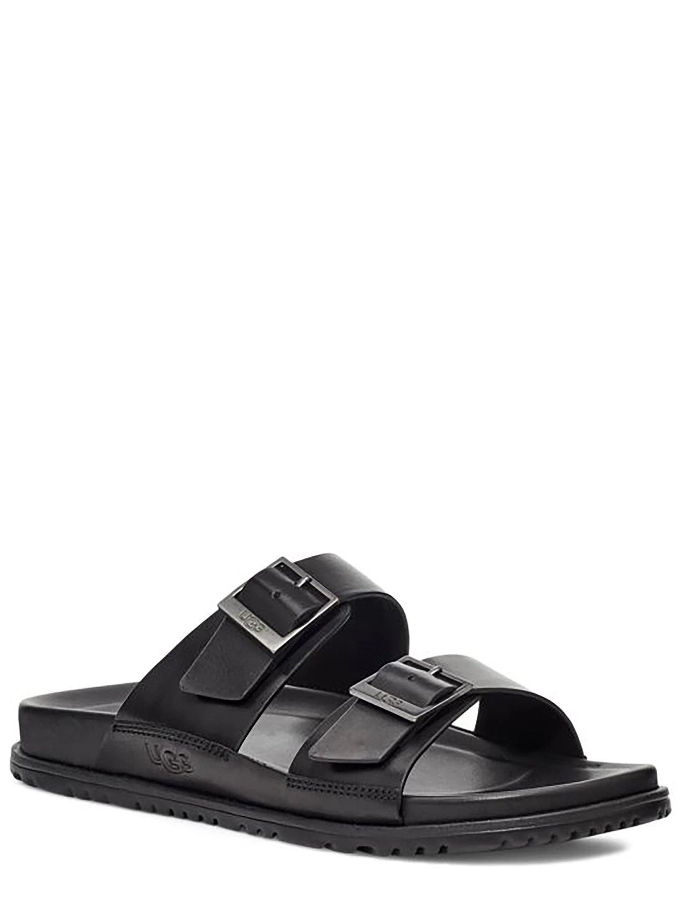 UGG Wainscott Buckle Slide - Black Leather - Image 3