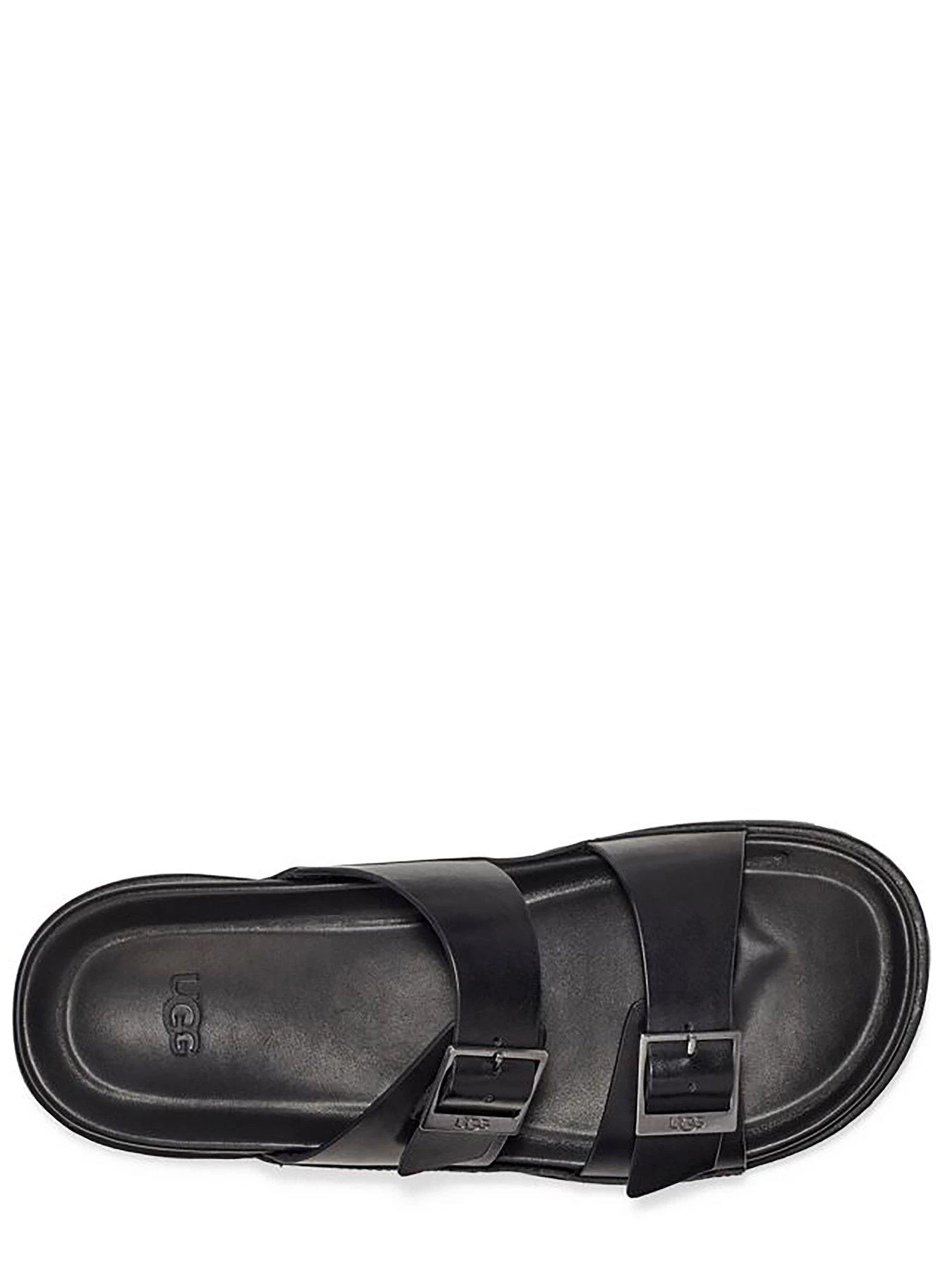 UGG Wainscott Buckle Slide - Black Leather - Image 4