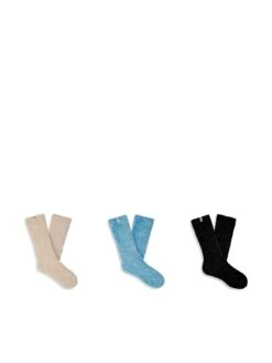 UGG Exclusive Leda Sparkle 3 Pack Socks - Horizon/ Nimbus/ Black