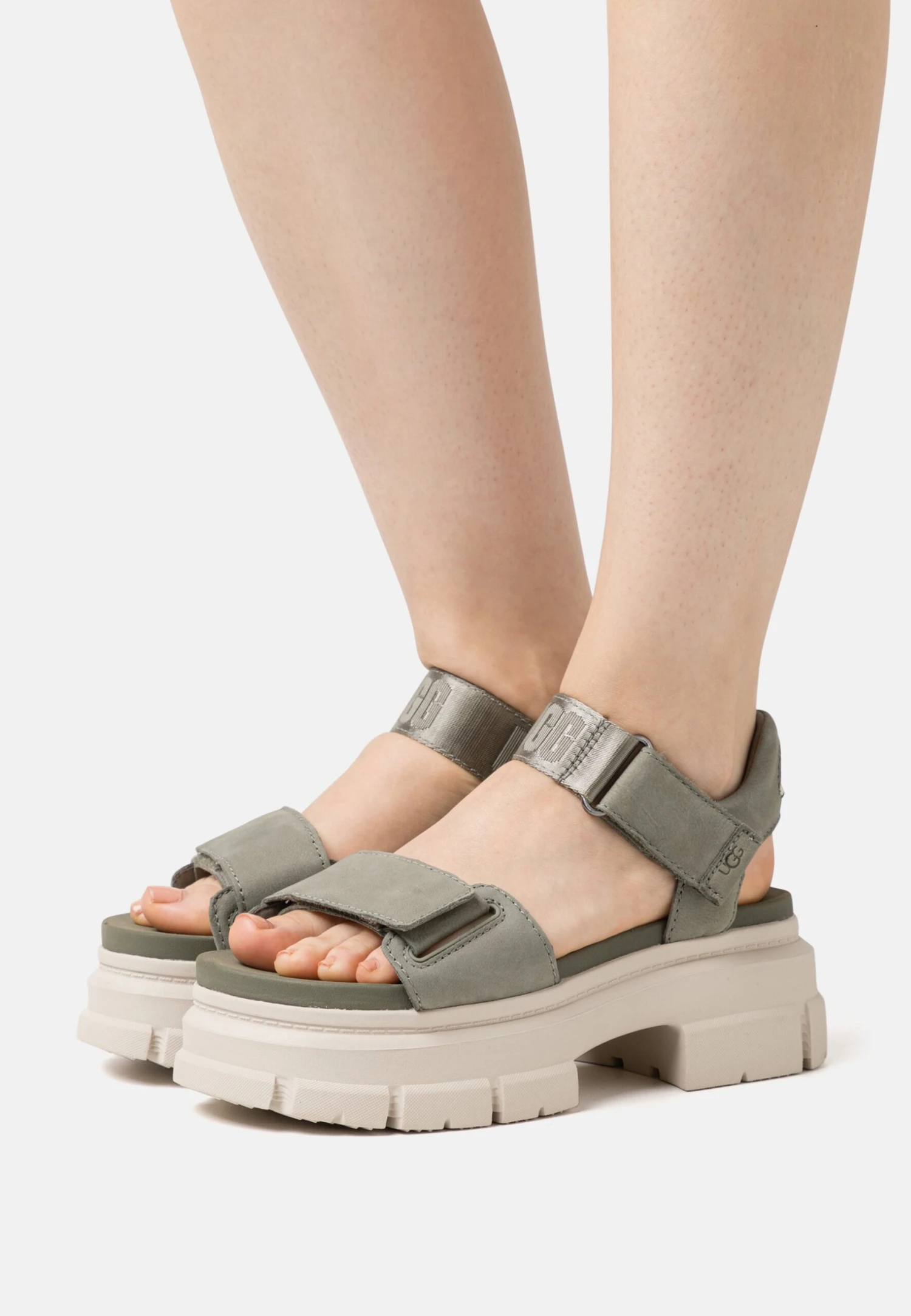 Ugg Ashton Ankle - Platform Sandals - Moss Green